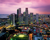 Сингапур с высоты птичьего полета