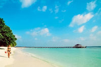 Чистейший мальдивский пляж
