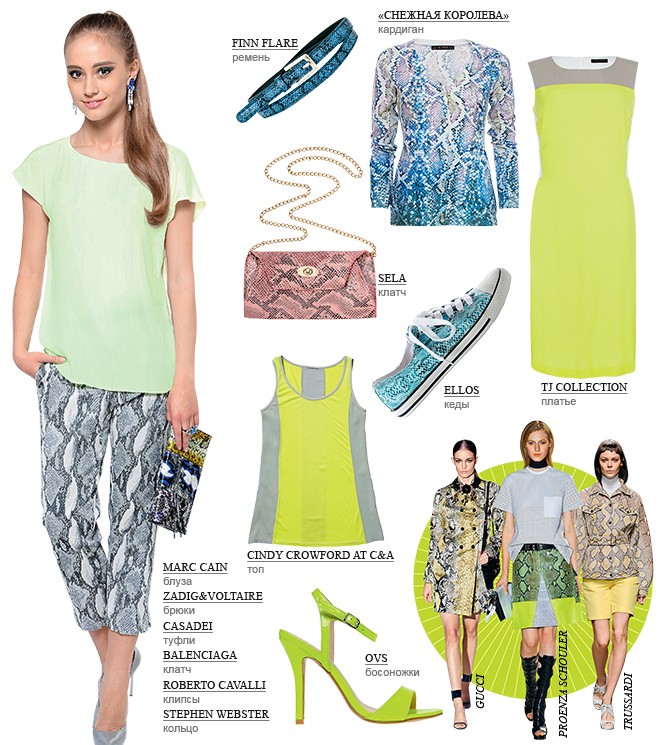 питон и неон