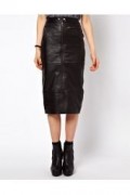 Байкерская кожаная юбка ASOS