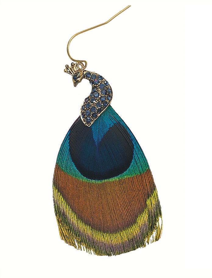 Серьги-павлины