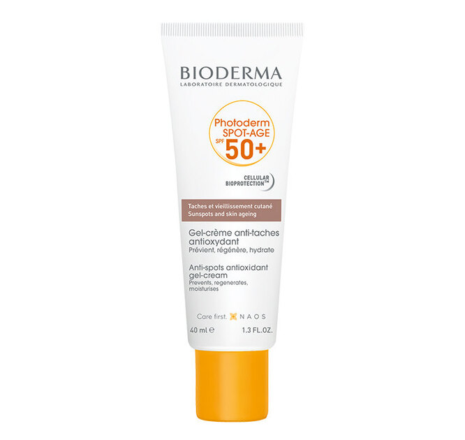 Солнцезащитный гель-крем для кожи с пигментацией и признаками старения Photoderm Spot-Age SPF 50+, Bioderma