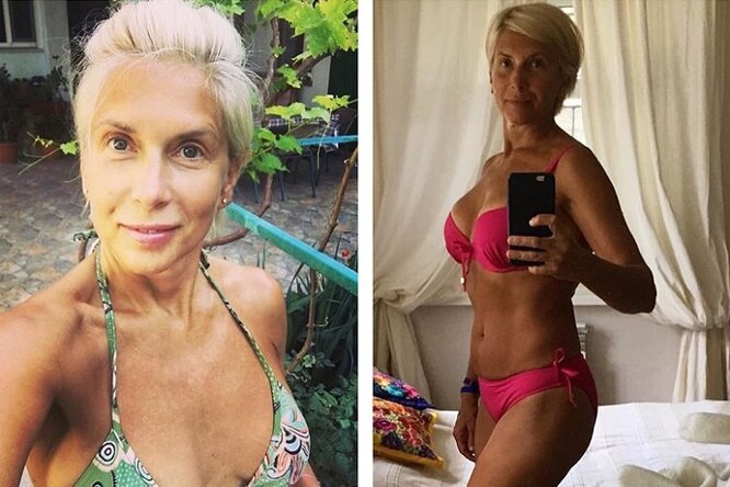 Розовый фламинго: 55-летняя Алена Свиридова показала селфи в бикини