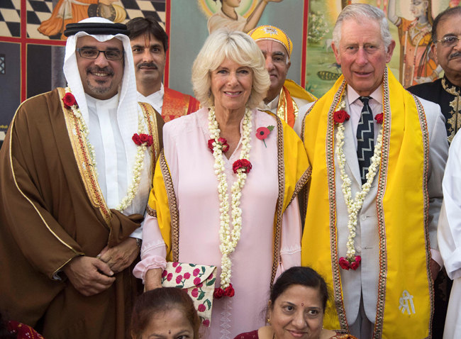 Принц Чарльз и его жена Камила во время визита в Катар