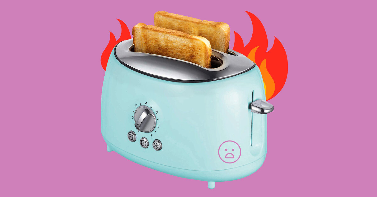 Carefully!  You are definitely making mistakes in using the toaster – check yourself and correct