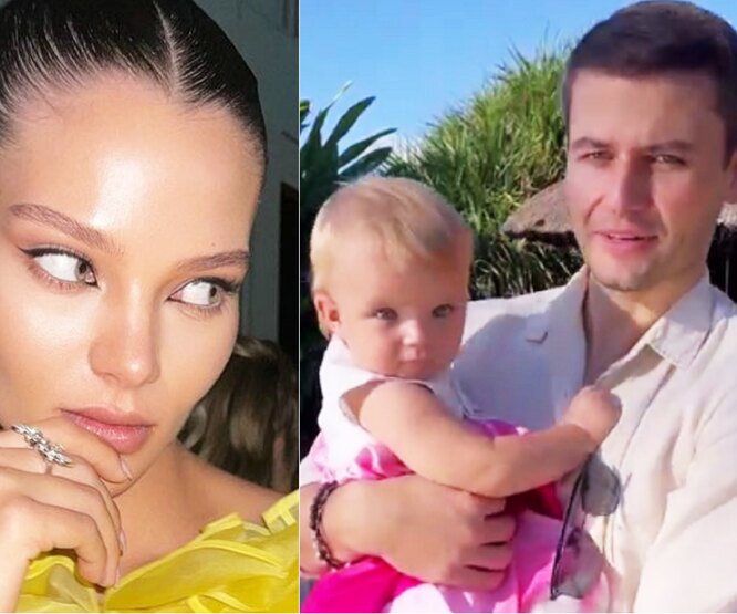 Малышка на руках у папы: Алеся Кафельникова показала мужа с дочерью на празднике