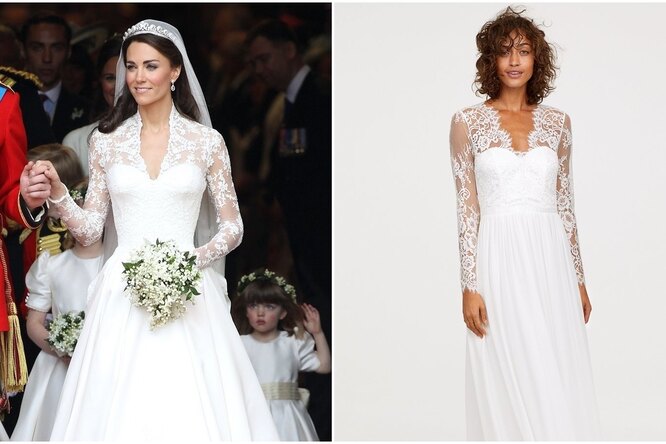 Свадебное платье как у Кейт Миддлтон можно купить за $200 в H&M