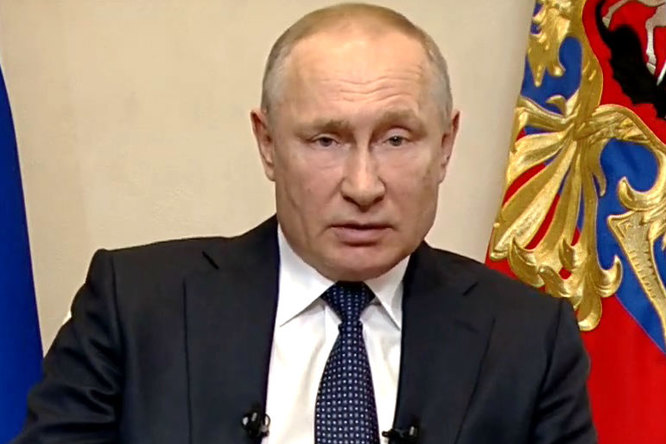 Владимир Путин объявил следующую неделю нерабочей из-за коронавируса Владимир Путин объявил следующую неделю нерабочей из-за коронавируса