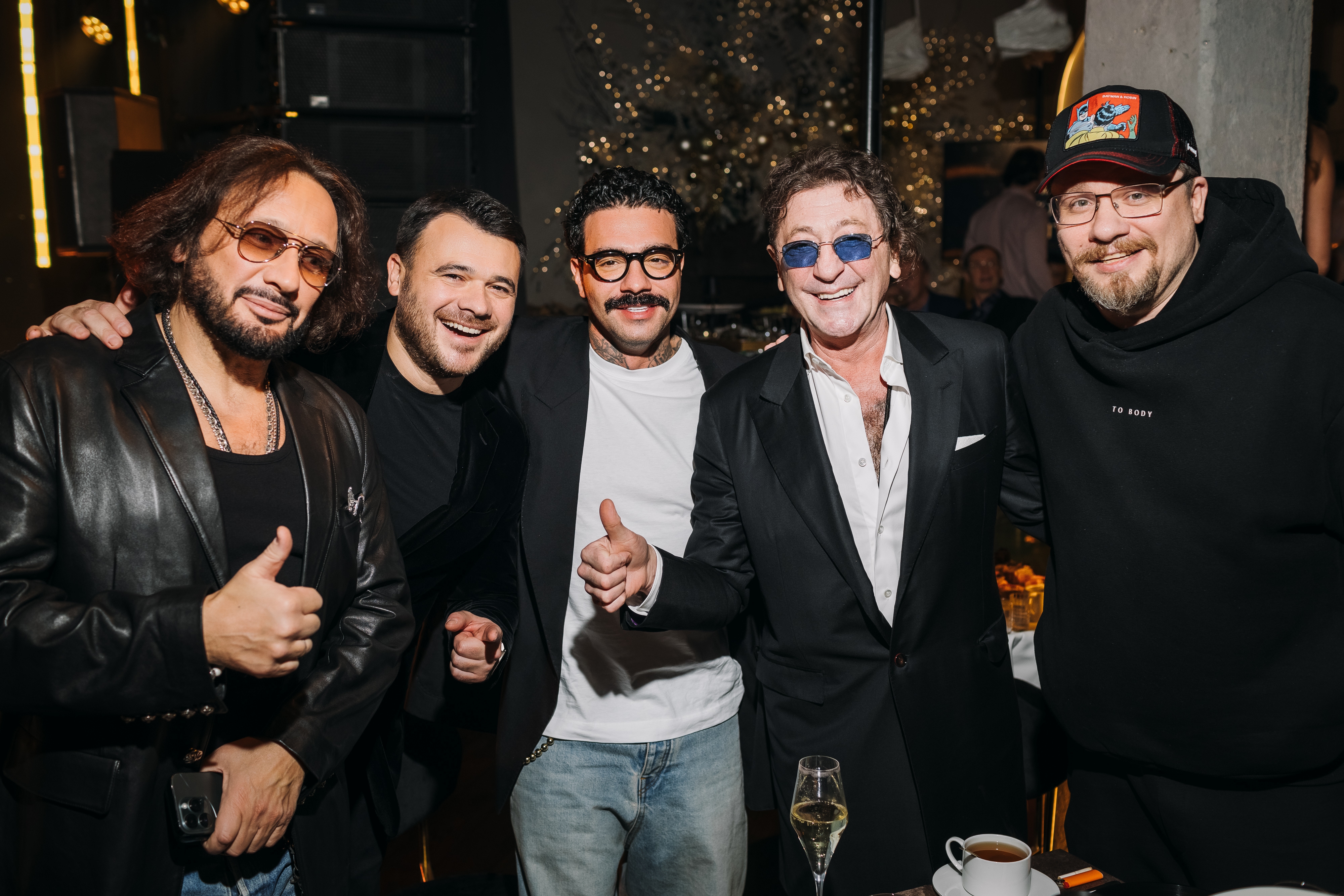 Григорий Лепс, Тимати, Яна Рудковская на дне рождения EMIN’а