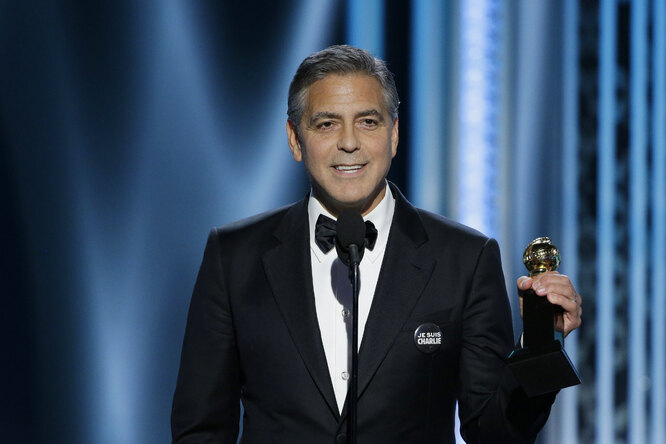 Джордж Клуни получил «Золотой глобус» в «свадебном» костюме