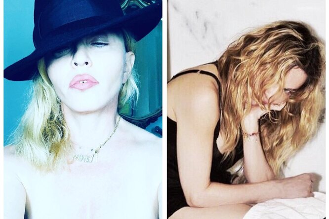 Мадонна поделилась снимком на унитазе со спущенными штанами