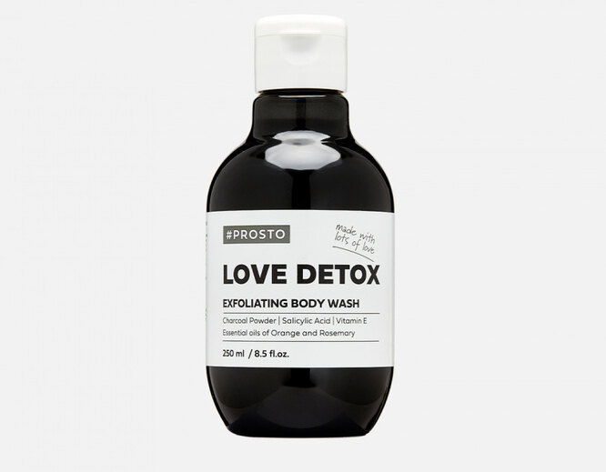 Prosto Cosmetics detox shower gel, 899 rubles.