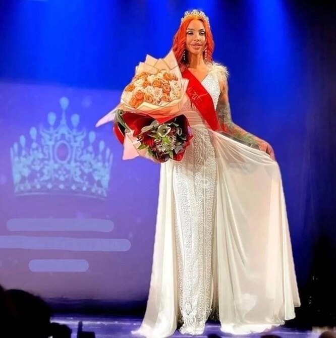 Ольга Валеева на сцене конкурса