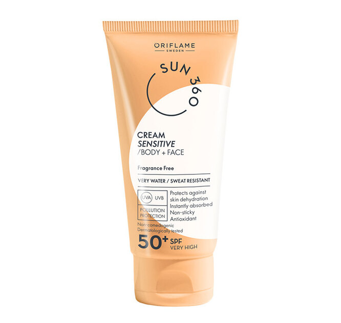 Солнцезащитный крем для лица и тела Sun 360 Cream Sensitive Body + Face, Oriflame