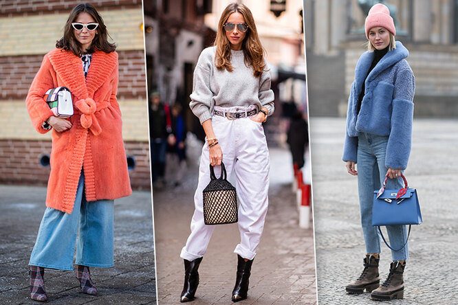 С чем носить джинсы зимой-2019: модная инструкция