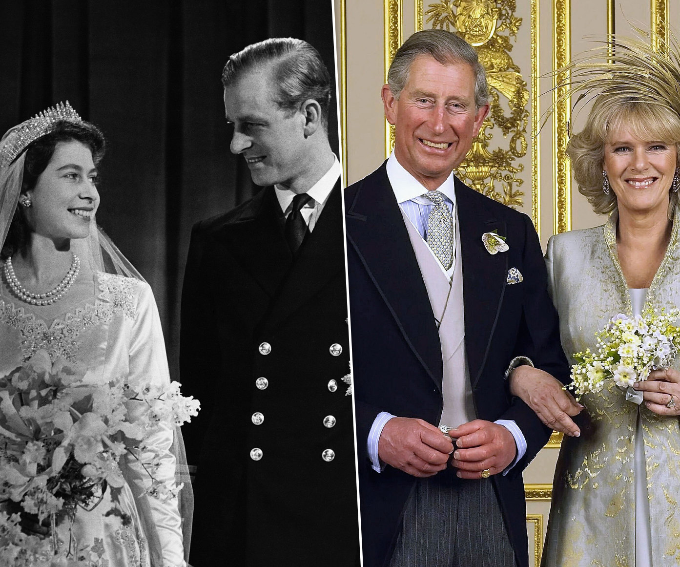 По-королевски: как выглядели Елизавета II, ее дети и внуки в день своей свадьбы