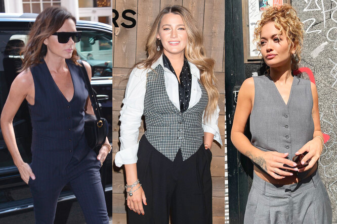 Beckham, Lively, Ora and other fashionistas show how to wear a men’s waistcoat