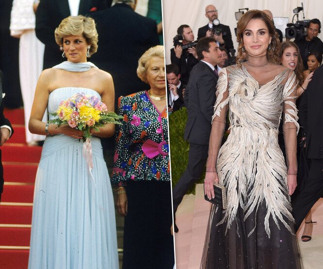 Диана на Met Gala и не только: лучшие выходы королевских особ на красную дорожку