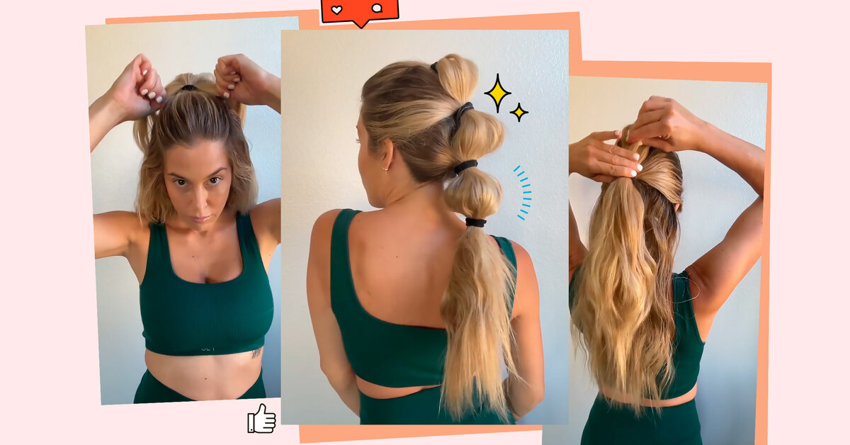 Bubble ponytail: remember the easiest and most stylish hairstyle for the gym