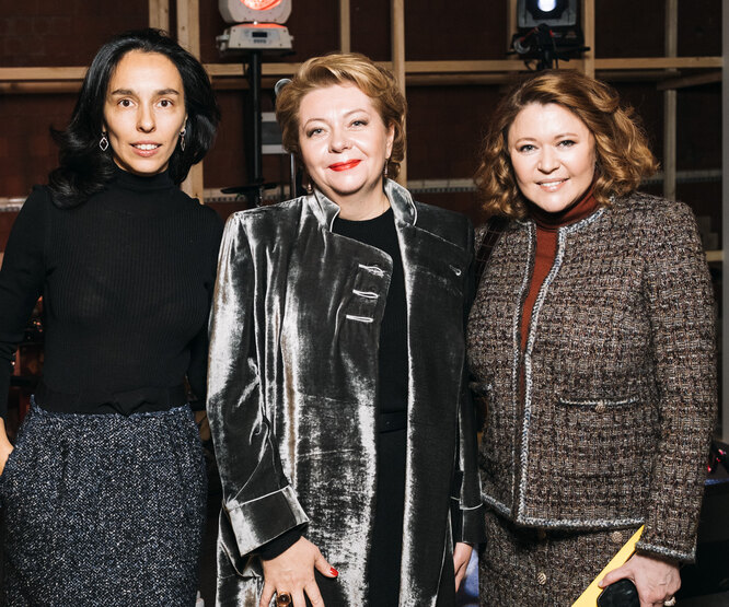 Марина Жигалова, Ева Польна и другие гости выставки Zverev Art Prize