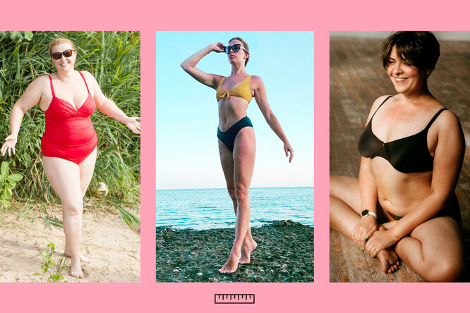 50, 70, 90 и 100 кг: как выглядят 4 женщины одного веса, но разного роста