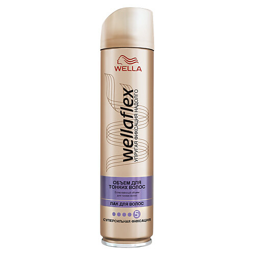 Лак для укладки волос "Объем для тонких волос", Wellaflex, WELLA, 309 руб.
