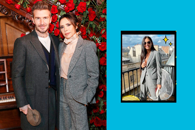 Shades of Grey: Victoria Beckham, Demi Moore and all the stars wear the “same” costume