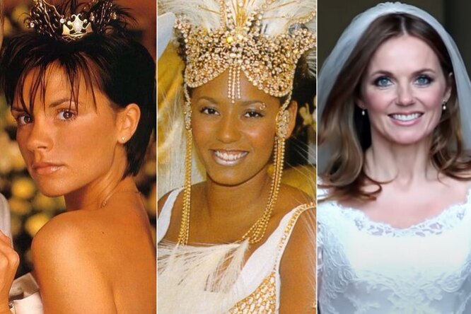 Свадебные платья звезд группы Spice Girls: Бекхэм, Бантон и других
