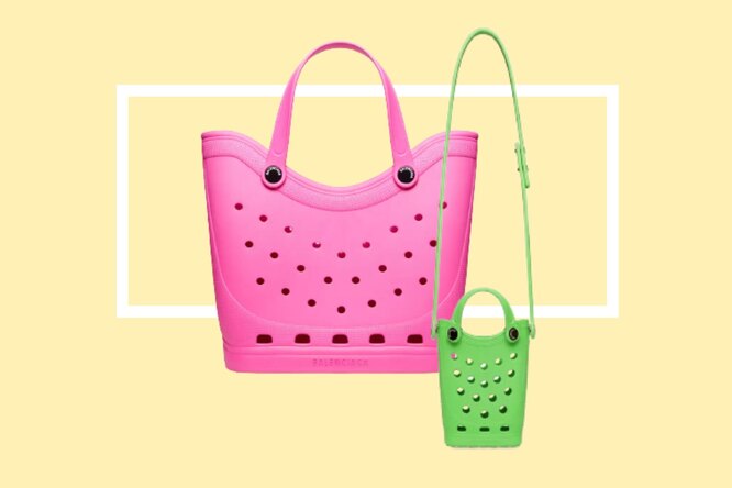 Like Rubber Cheese: Why Everyone Wants The Weirdest Balenciaga x Crocs Bag This Summer
