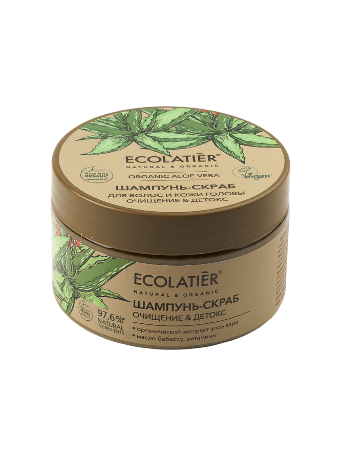 Shampoo-scrub for hair and scalp "Cleaning & Detox", Ecolatier, 330 rubles.