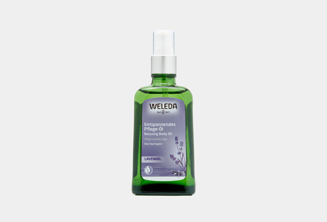 Масло расслабляющее с лавандой Lavender Relaxing Body Oil, Weleda, 1459 руб.